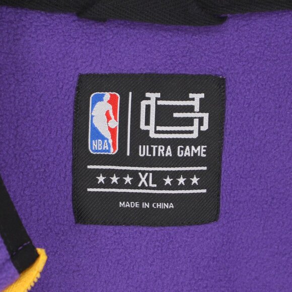ULTRA GAME NBA LA LAKERS Men's Soft Fleece Zip-Up Vest Jacket Size XL - Picture 5 of 6